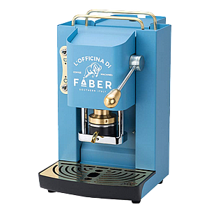 מכונת קפה FABER פרו דלוקס – צבע תכלת מכונת קפה FABER פרו דלוקס – צבע תכלת